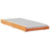 vidaXL Bettgestell Braun 90 x 200 cm Massivholz Kiefer