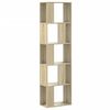 vidaXL B&uuml;cherregal 5 B&ouml;den Sonoma-Eiche 45x23,5x162,5 cm Holzwerkstoff