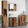 vidaXL Badezimmerm&ouml;bel-Set 4 pcs Altholz Holzwerkstoff & Metall