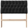 vidaXL Gepolstertes Kopfteil Schwarz 90 cm Massives Kiefernholz