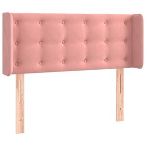 vidaXL Kopfteil mit Ohren Rosa 83x16x78/88 cm Samt