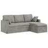 vidaXL Sofa Hellgrau Gesamtabmessungen: 198 x 134 x 80 cm (B x T x H)