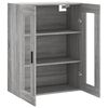 vidaXL Wandschrank Grau Sonoma 69,5x34x90 cm