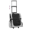 vidaXL Trolley f&uuml;r Haustiere 3-in-1 Grau 48x32x(57-106) cm cm Oxford-Gewebe