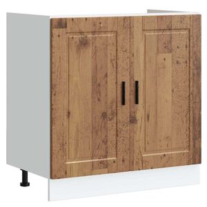 vidaXL Sp&uuml;lenunterschrank Porto Altholz-Optik 80x46x81,5 cm