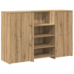 vidaXL Empfangstheke Artisan-Eiche 155x50x103,5 cm Holzwerkstoff