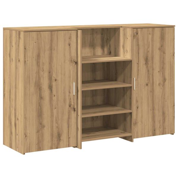 vidaXL Empfangstheke Artisan-Eiche 155x50x103,5 cm Holzwerkstoff