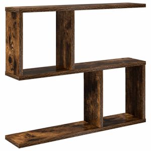 vidaXL Wandregal Raucheiche 60 x 12 x 50,5 cm Holzwerkstoff