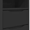vidaXL Nachttische 2 pcs Schwarz 40 x 30 x 467 cm Holzwerkstoff