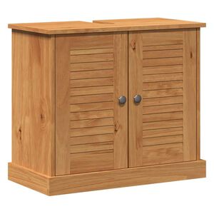 vidaXL Waschbeckenunterschrank VIGO Braun und Honigbraun