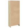 vidaXL B&uuml;cherregal Sonoma-Eiche 57x28,5x141 cm Holzwerkstoff