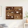 vidaXL Vitrine mit Regal Altholz 100 x 8,5 x 75 cm Holzwerkstoff