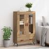 vidaXL Highboard mit Schubladen Artisan-Eiche 69,5 x 31 x 115 cm