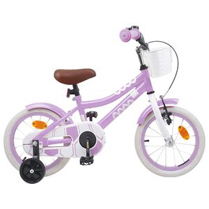 vidaXL Kinderfahrrad 12 Zoll f&uuml;r 2-4 Jahre alt Lila