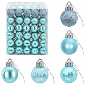 vidaXL Weihnachtskugelset 150 stk. T&uuml;rkis Durchmesser 3 cm Polystyrol