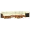 vidaXL Outdoor-Sofagarnitur 8 stk. Natur und Creme