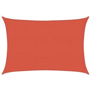 vidaXL Sonnensegel 160 g/m&sup2; Terracotta-Rot 2,5x3,5 m HDPE