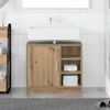 vidaXL Badezimmerschrank Artisan-Eiche 63 x 29 x 55 cm Holzwerkstoff