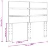 vidaXL Kopfteil Sonoma-Eiche 120 cm Holzwerkstoff