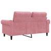 vidaXL 2-Sitzer-Sofa Rosa 120 cm Samt