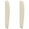 vidaXL Kopfteil Ohr Creme 80 x 23 x 6 cm Stoff