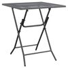 vidaXL Gartentisch 60x60x72 cm Streckmetall Anthrazit