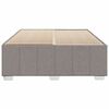 vidaXL Bettgestell ohne Matratze Taupe 160x200 cm Stoff