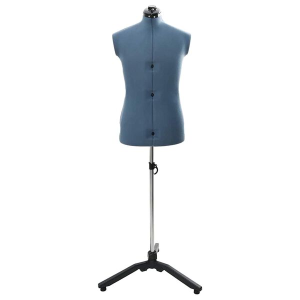 vidaXL Verstellbare Kleiderform für Damen Blau 37,5-45,5 Zoll Stoff