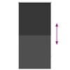 vidaXL Verdunkelungsrollo 64,4 x 120 cm, Stoffbreite 60 cm, Schwarz