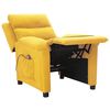 vidaXL Massagesessel Hellgelb Stoff