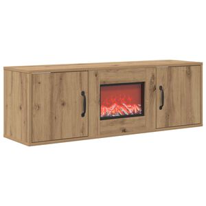 vidaXL Elektrokamin Artisan-Eiche 110 x 30 x 36,5 cm Holzwerkstoff