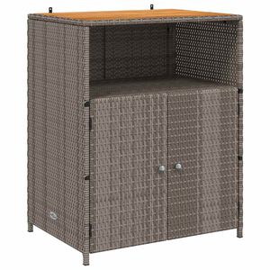 vidaXL Schrank mit T&uuml;r Grau 70 x 50 x 87 cm Polyester und Roly Ratten