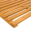 vidaXL Badematte Uni Braun 100 x 53 cm Holz