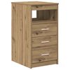 vidaXL Schreibtisch mit Schrank Artisan Oak Engineered Wood