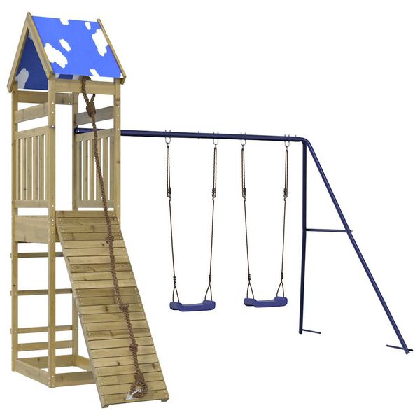 vidaXL Spielturm Impr&auml;gniertes Kiefernholz