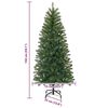 vidaXL K&uuml;nstlicher Weihnachtsbaum mit 150 LEDs Gr&uuml;n 150 cm PE und PVC