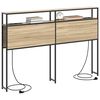 vidaXL Stauraum-Kopfteil mit Regal Sonoma-Eiche 150 cm Holzwerkstoff