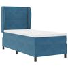 vidaXL Boxspringbett mit Matratze Dunkelblau 200 x 90 cm Polyester