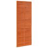 vidaXL Scheunent&uuml;r Wachsbraun 80 x 208 cm Massives Kiefernholz
