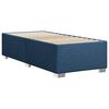 vidaXL Boxspringbett mit Matratze Blau 90x200 cm Stoff