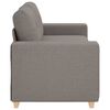 vidaXL Loveseat-Sofa Taupe 140 cm Stoff