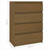 vidaXL Beistellschrank Honigbraun 60x36x84 cm Massivholz Kiefer