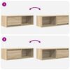 vidaXL TV-Schrank Sonoma-Eiche 80x31x25,5 cm Holzwerkstoff
