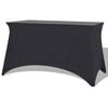 vidaXL Stretch-Tischhusse 2 Stk. 183 x 76 x 74 cm Anthrazit
