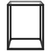vidaXL Couchtisch Schwarz mit Hartglas 40x40x50 cm