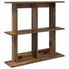 vidaXL Wandregal Wandhalterung Braun 100 x 20 x 75 cm Holzwerkstoff