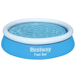 Bestway Fast Set Aufblasbarer Pool Rund 183x51 cm Blau