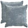 vidaXL Kissenbezug 2 stk. HOUTEN Himmelblau 55 x 55 cm Chenille-Stoff
