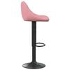 vidaXL Barhocker 2 Stk. Rosa Samt