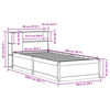 vidaXL Massivholzbett ohne Matratze Wei&szlig; 90x200 cm Kiefernholz
